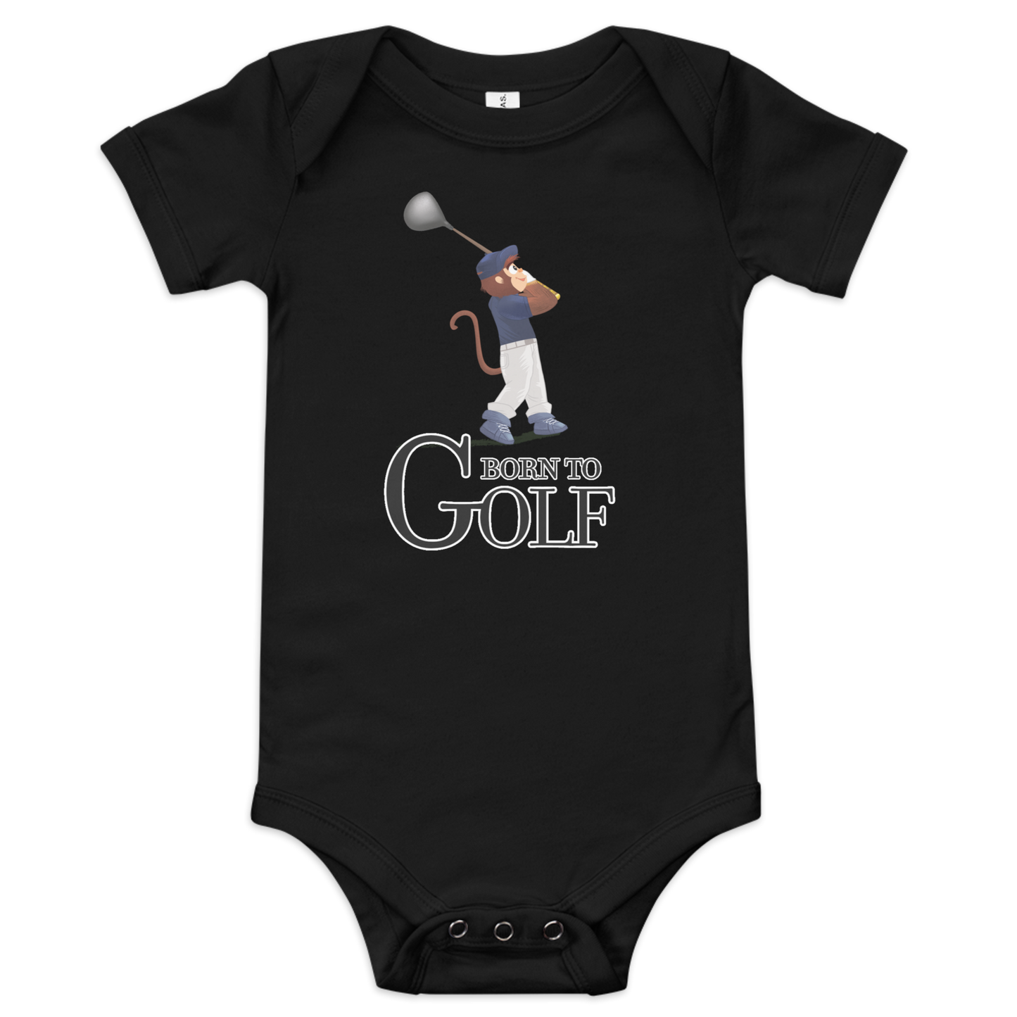 Born to Golf Driver - Baby Short Sleeve One Piece