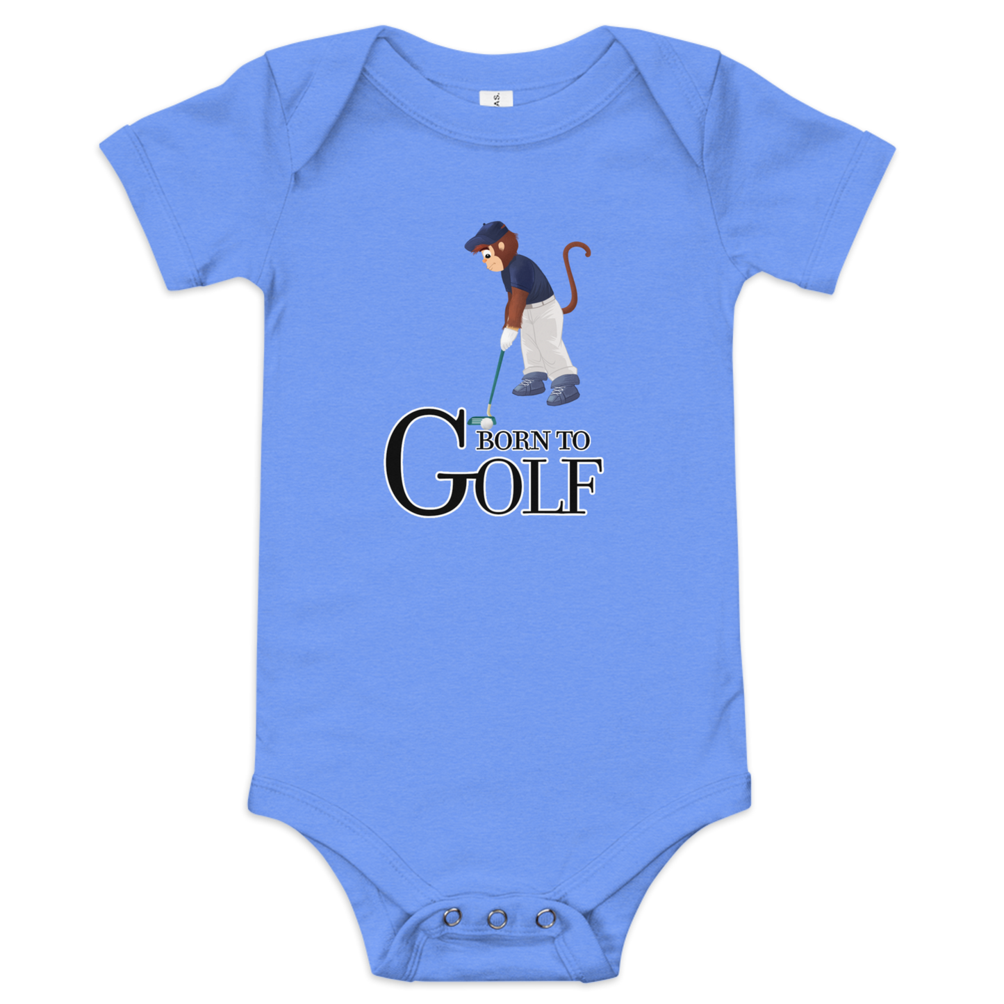 Born to Golf Tree Putt - Baby Short Sleeve One Piece