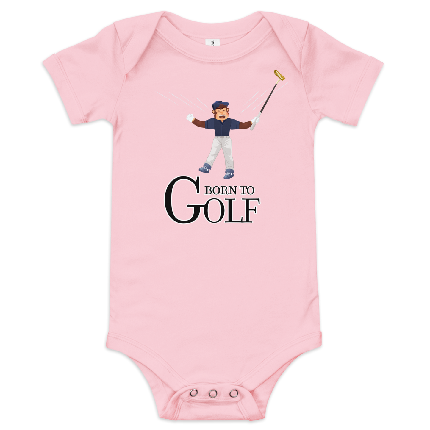 Born to Golf Celebrate - Baby Short Sleeve One Piece