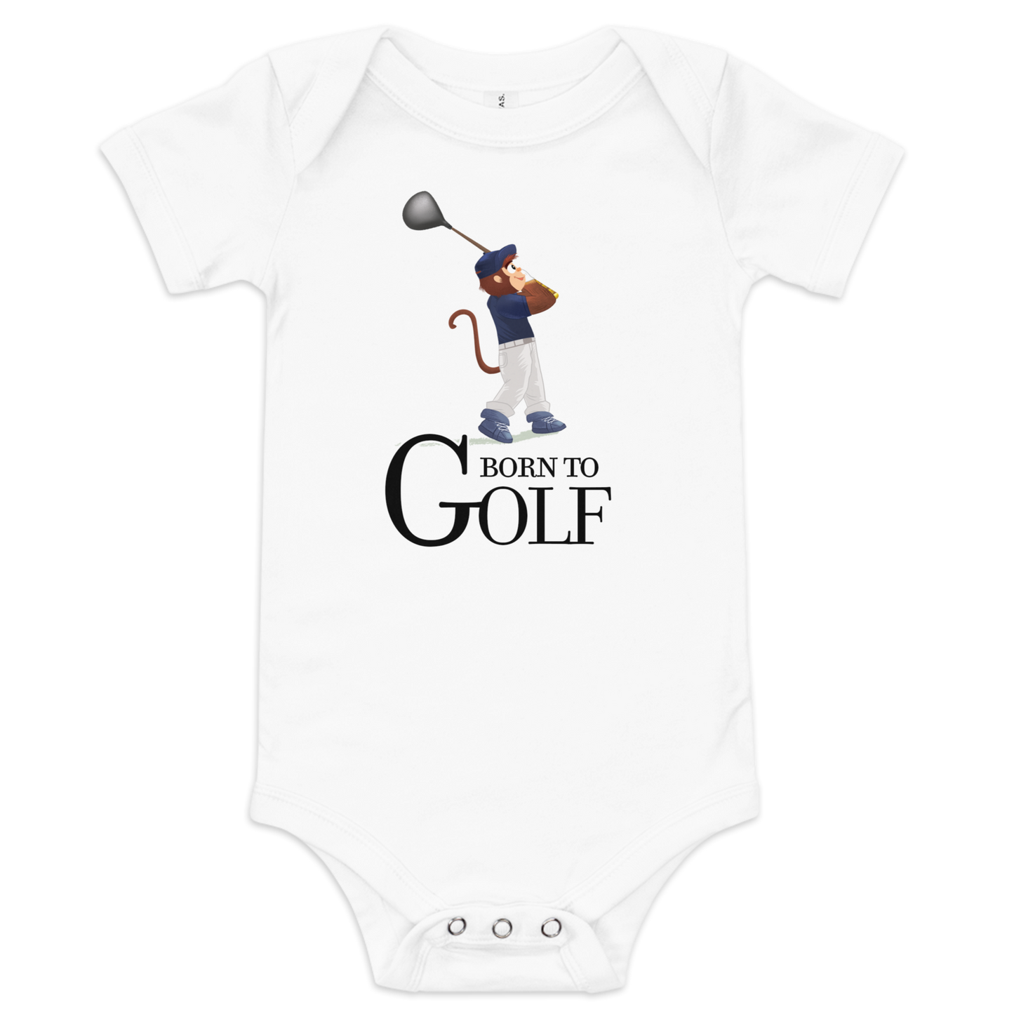 Born to Golf Driver - Baby Short Sleeve One Piece