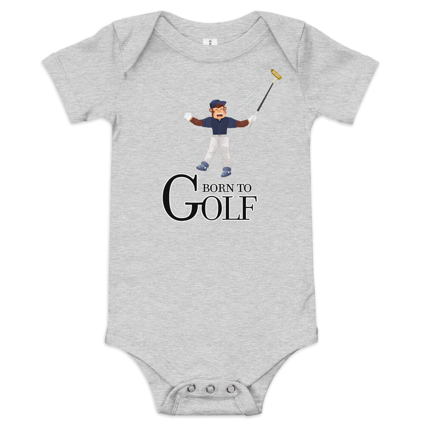 Born to Golf Celebrate - Baby Short Sleeve One Piece