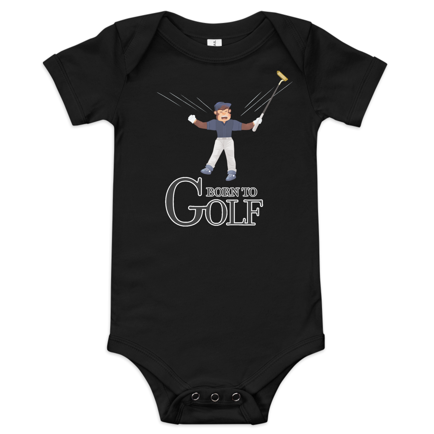 Born to Golf Celebrate - Baby Short Sleeve One Piece