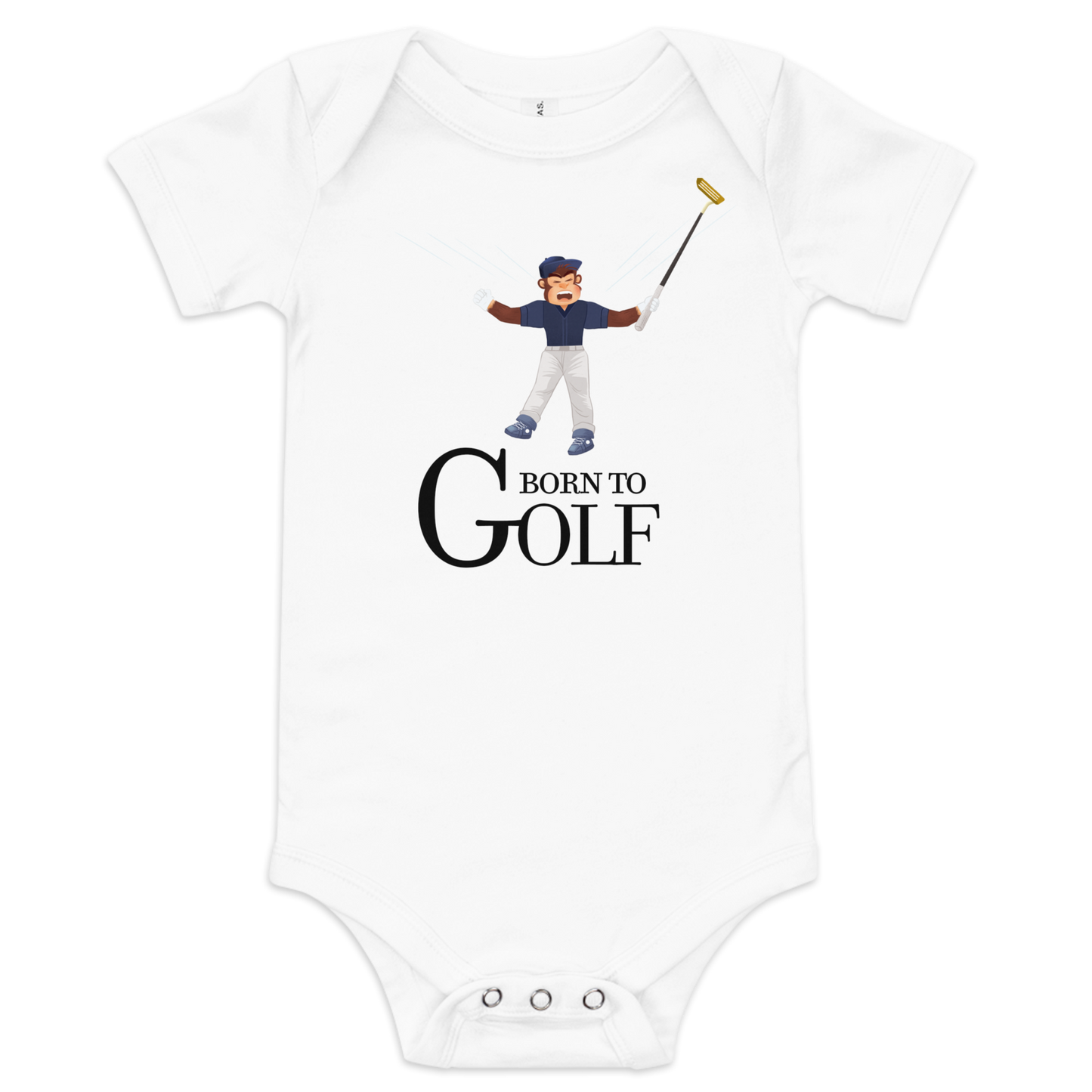 Born to Golf Celebrate - Baby Short Sleeve One Piece